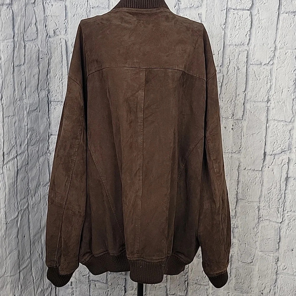JOS. A. BANK Brown Leather Suede Men's Jacket XXL‎ - Picture 7 of 13